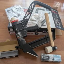 Floor nailer with nails