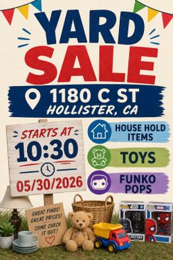 Yard sale, Hollister,ca
