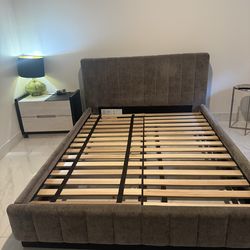 CB2 queen bed frame