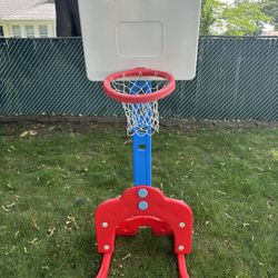 🏀 Toddler Adjustable Basketball Hoop with Soccer Goal ⚽