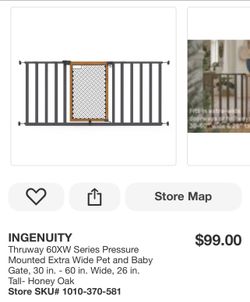 Ingenuity Thruway 60XW Extra Wide Baby Gate