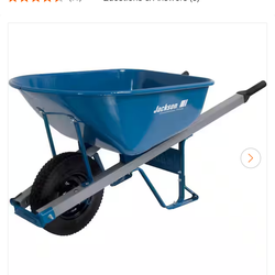 Steel wheelbarrow