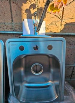Brand New in box! 17x22x8 Sink Combo With Faucet. $60