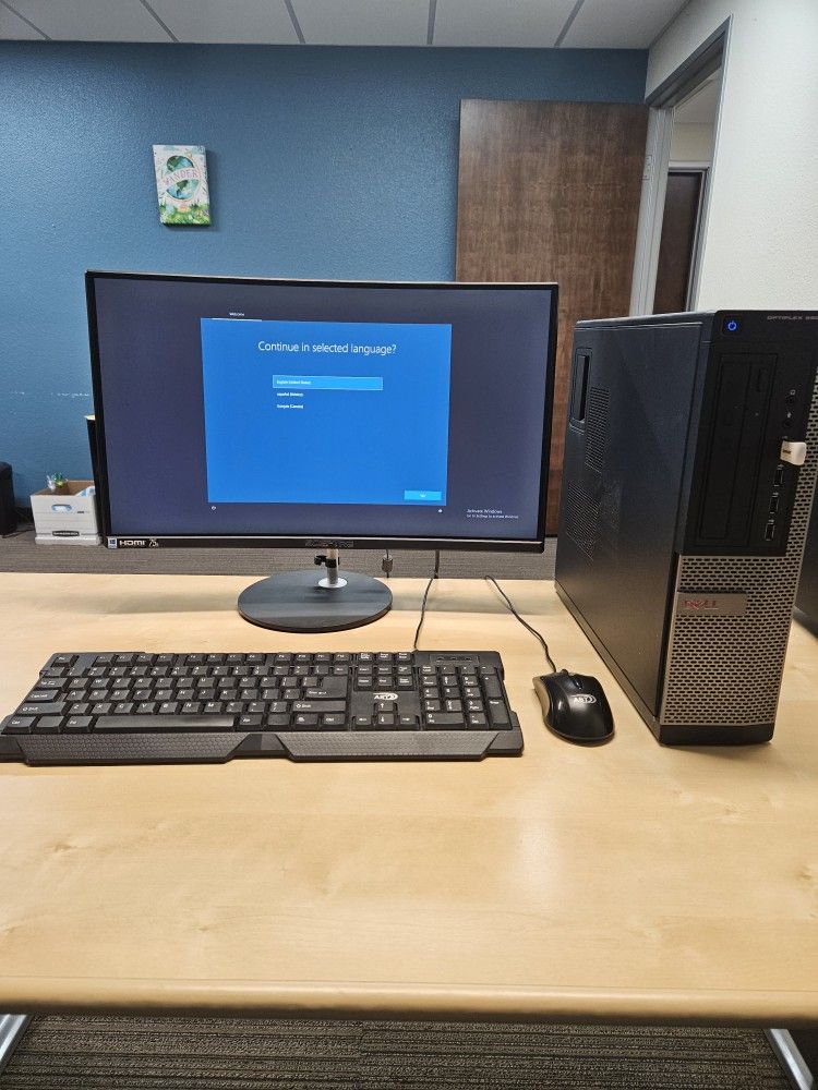 Dell Optiplex 990 w Sceptre Curved Monitor