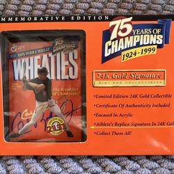 Cal Ripken Wheaties "75 Years of Champions" Mini Cereal Box