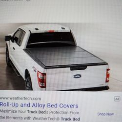 Soft Roll-up Tonneau Cover For Truck (Black)