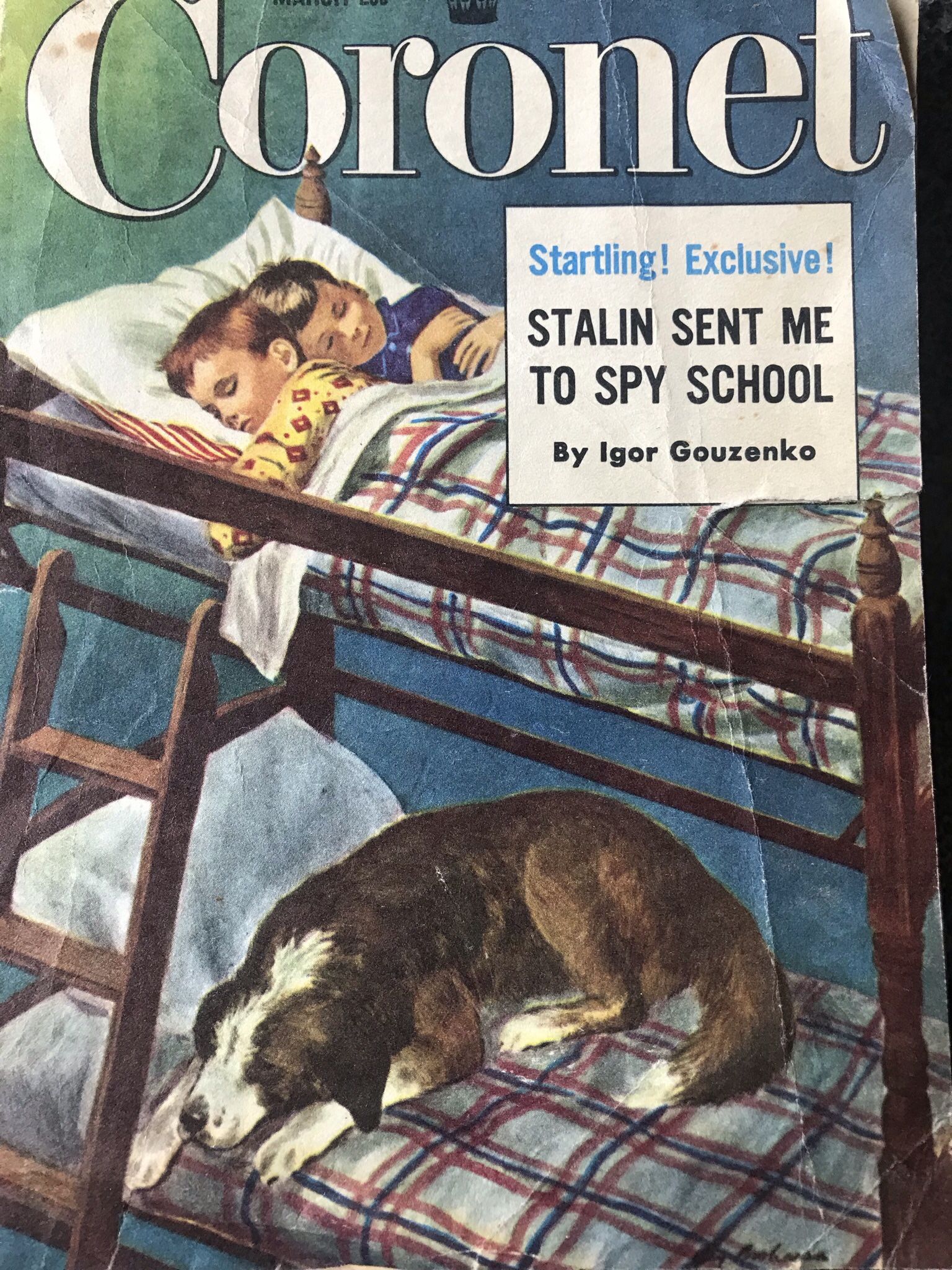 Vintage Coronet Magazine March 1953 Stalin Sent Me to Spy School -
