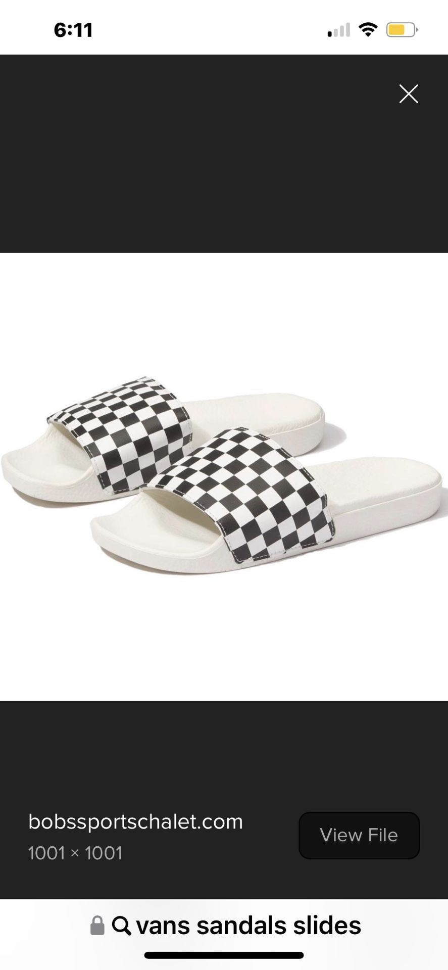 VANS Checkerboard Slides