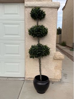2 - decorative artificial large trees