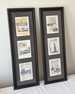 Set of 2 Architectural Landmarks Framed Wall Prints