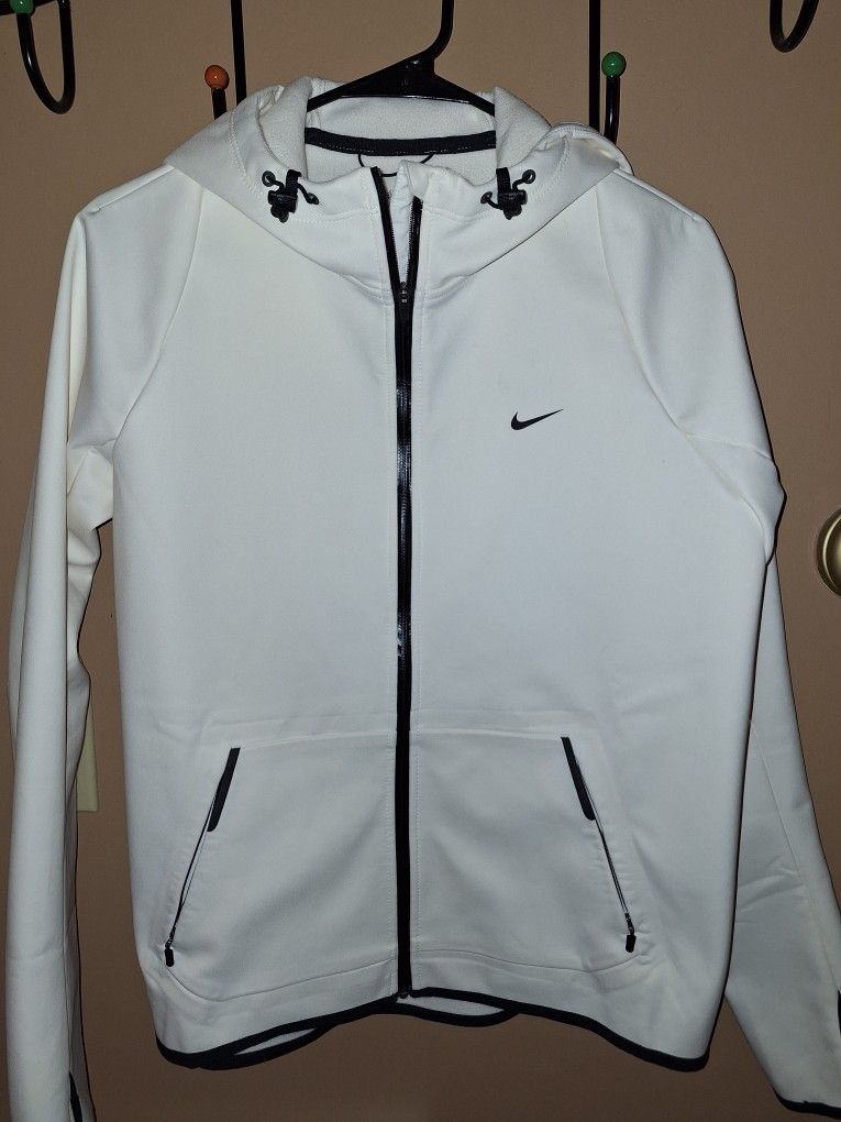 Nike Jacket Womens Medium Hypertech STORM-FIT Softshell Hoodie Full Zip Fleece large $50