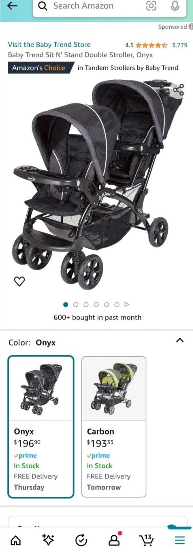 Baby Trend Sit And Stand Double Stroller