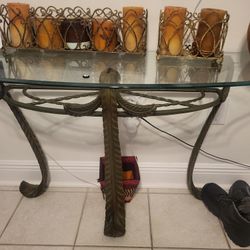 Glass End Table $40