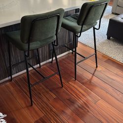 Barstools - Forest green