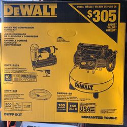 Dewalt Nailer And Compressor Kit