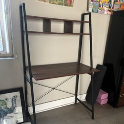 Small desk with hutch