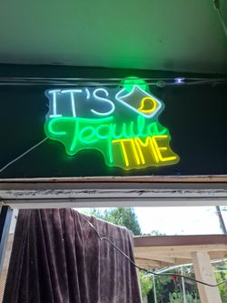 Tequila Time Glowing sign $40