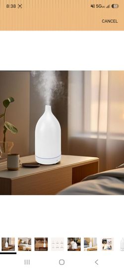 White Ceramic Essential Oil Diffuser Humidifier