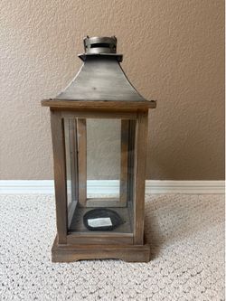 Modern wooden lantern