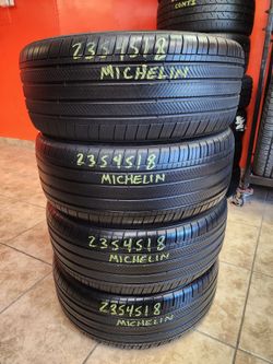 235 45R 18 MICHELIN PRIMACY TIRES 2354518 USED TIRES (SET) MOUNT BALANCE INCLUDED