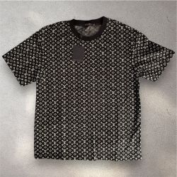 Louis Vuitton Black & White Monogram T-Shirt - XL