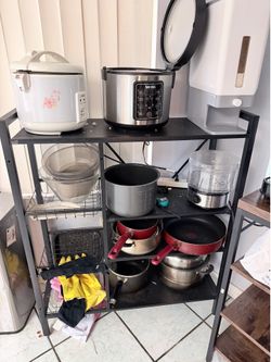 Kitchen Storage Shelf 3 Tier + 2 Baskets - Light Items