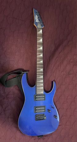 Blue 6-String Electric Guitar