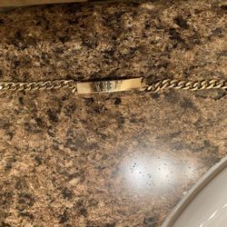 10k Gold Id Bracelet 