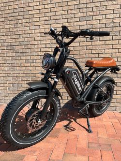 New / Dual Motor 52V/2000W/3000W/30ah (Total) Electric  Off Road/On Road Scrambler Style Chopper E-Bike