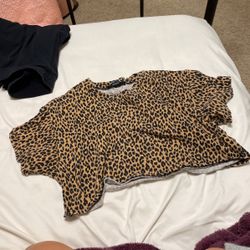 Cheetah Print Crop Top