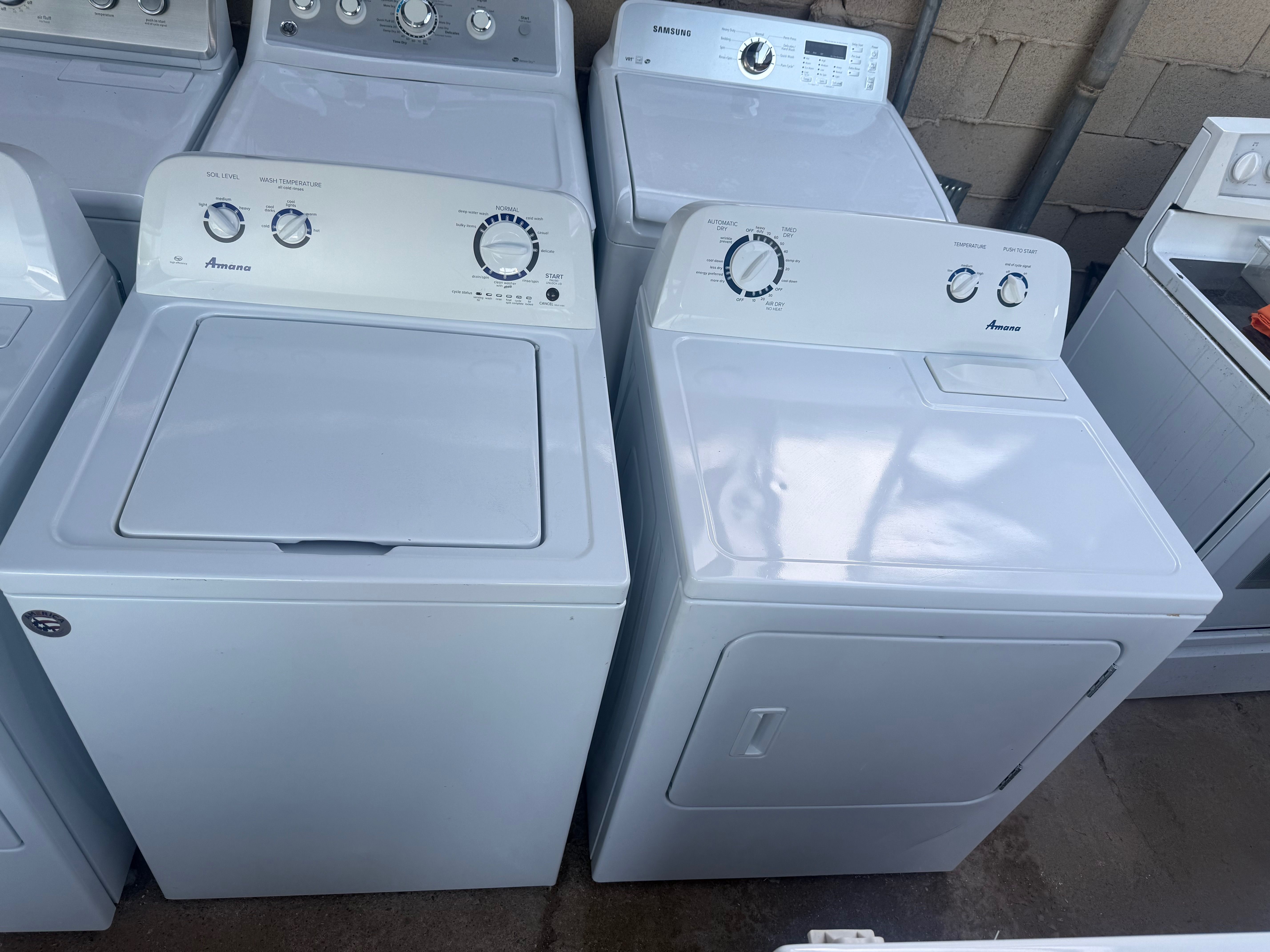 Amana washer and electric dryer HE 3.5&7.0 CUFT 