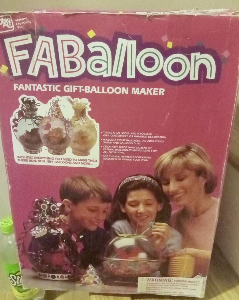 1995 Ohio Art #599 Faballoon Fantastic Gift Balloon Maker Open Box