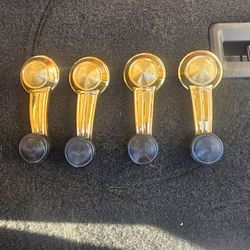 Gold plated window handles