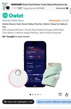 Owlet dream sock babies