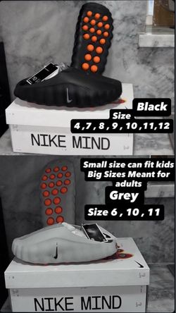 Nike Mind Slip-On Shoes Black and Grey