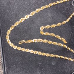 24 Inch  5.5 MM Gold Chain Solid 10 K