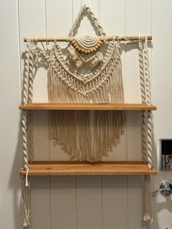 Macrame Double Shelf