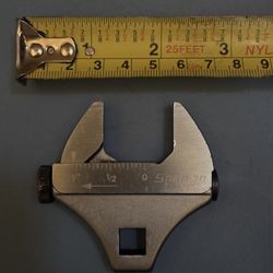 Snap-on Tools 3/8" Drive Metric 0-29 mm Adjustable Crowfoot Wrench