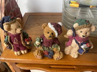 Christmas Decoration Bears Figurines