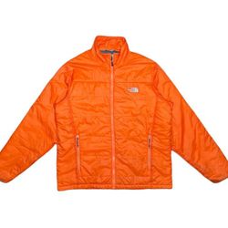 Orange The North Face Puffer Jacket