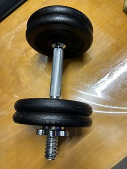 Adjustable Cast Iron Dumbbell 20lb 