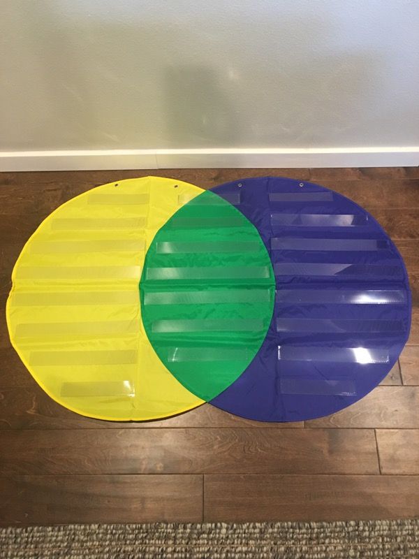 Large Lakeshore Venn diagram pocket chart