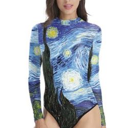 Vincent  Van Gogh Starry Night Painting Halloween Costume 