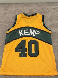 Signed Shawn Kemp Seattle SuperSonics Jersey