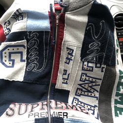 Supreme patchwork Hoodie xL