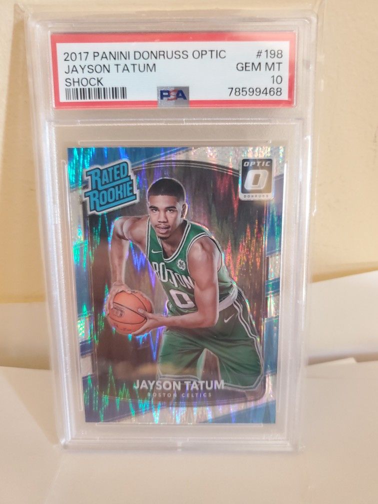 2017 Panini Donruss Optic Shock Jayson Tatum Rated Rookie PSA 10