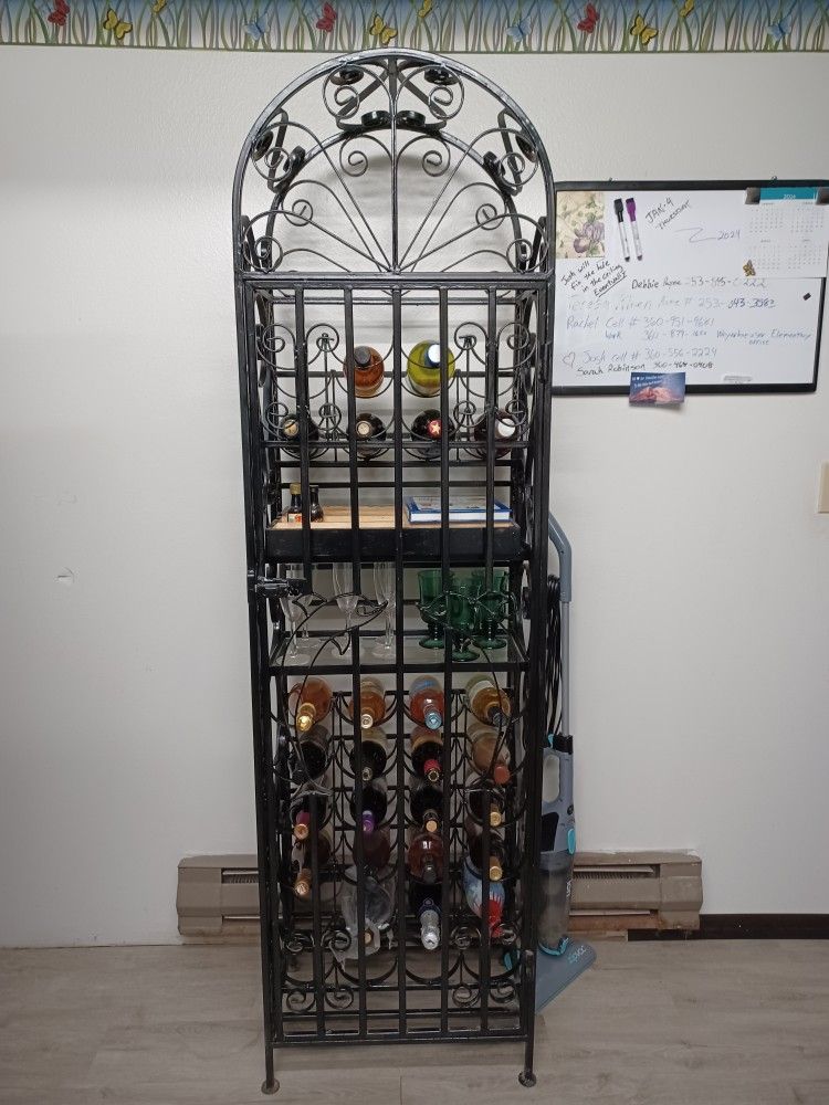 Large Metal Wine Rack