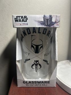 Star Wars Mandalorian Glass Cup