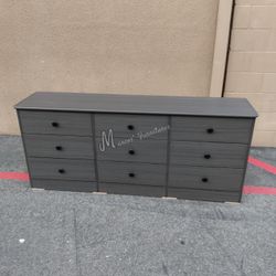 Gray Matte Wide Bedroom Dresser!