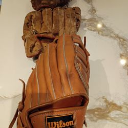 Softball Gloves.  All 3